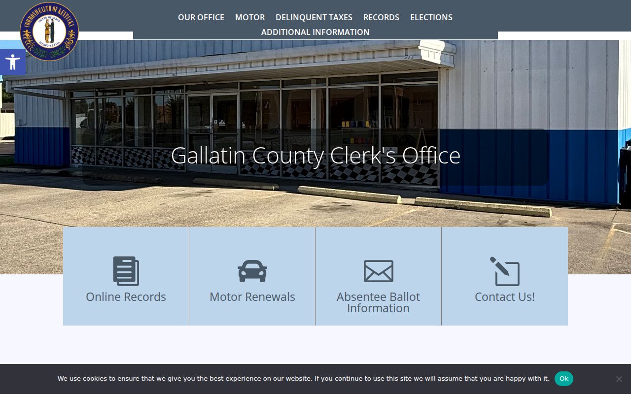 Gallatin County Sparta county clerk records office distinction